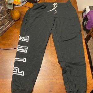 Pink by Victoria’s Secret black and white joggers